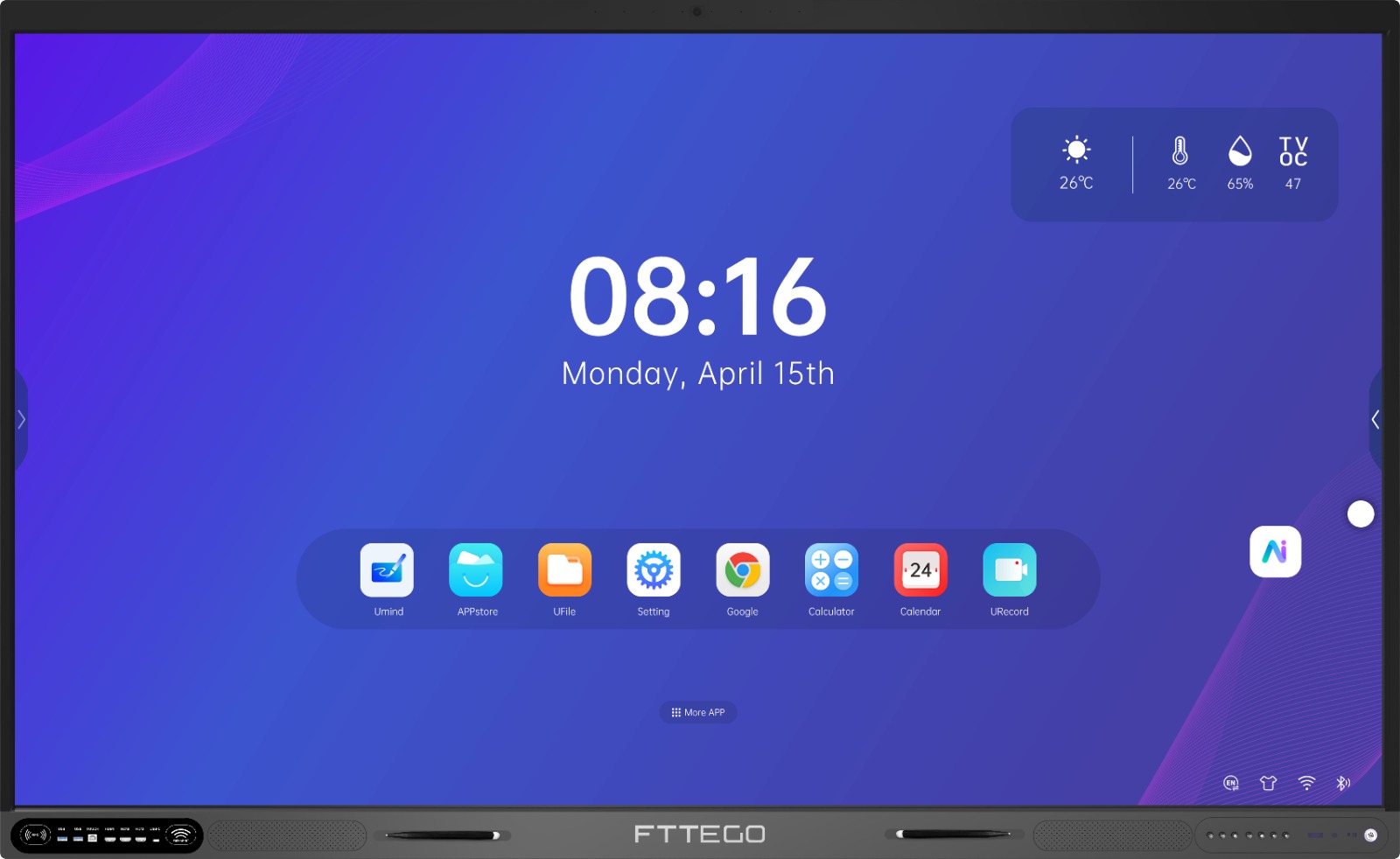 fttego interactive sacreen