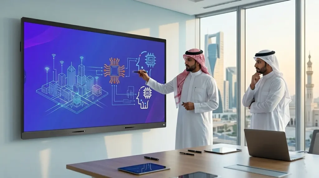 شاشات تعليمية تفاعلية للمدارس