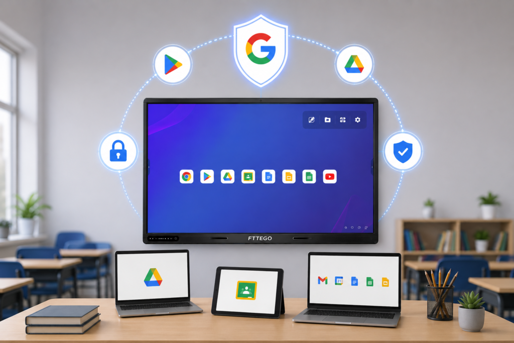 لماذا تعد شاشات FTTEGO التفاعلية الخيار المثالي للمدارس الحديثة؟ اعتماد Google EDLA: لماذا يمثل فرقًا حقيقيًا للمدارس؟