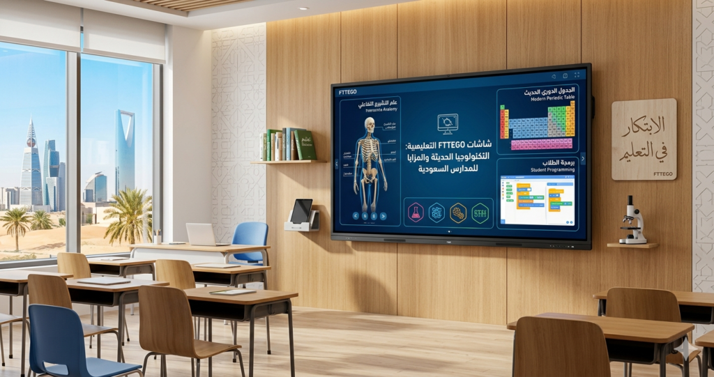 شاشات FTTEGO التفاعلية التعليمية: المزايا والتقنيات الحديثة للمدارس في السعودية